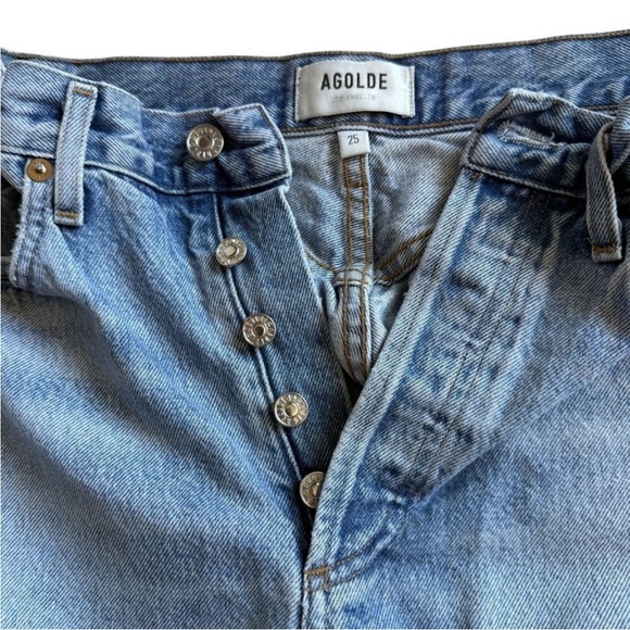 AGOLDE Riley High Rise Straight Crop in Zephyr Style A056D-811, Size 25 - Picture 7 of 12